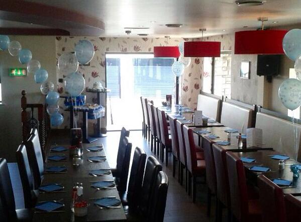 Preparations for another beautiful Christening at Moes Grill Magherafelt 👌 Menus available to suit all parties 👪