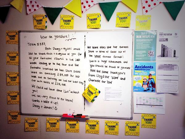 Celebrating our #tdf success with whole team! Proud leaders! <a href="/LloydEdwards/">Lloyd Edwards</a> <a href="/charmers_1706/">Charmaine Tunnicliff</a>  #topoftheshop <a href="/LRCobbo/">leigh cobden</a>