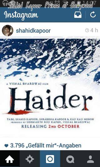 ShahidSoso's tweet image. You are the Best Shak @shahidkapoor Love Youuuuuuu  #HaiderFirstLookTomorrow