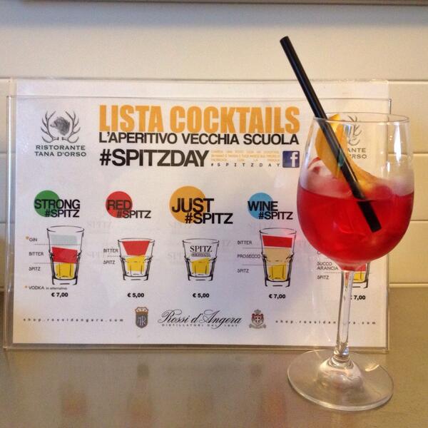 Come noto io sono donna spritz ma anche lo #spitz non scherza mica! #borgodimustonate #rossidangera