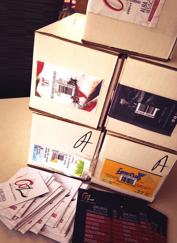 Xo_Albi's tweet photo. Business cards are in! Hit me up for your next order😁 #AZprinting http://t.co/A4Tk0mUYAy