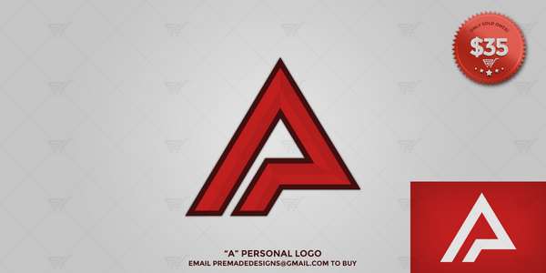 Premade's tweet photo. New "A" Personal logo by @EnCueDesigns now for sale! -> http://t.co/wVbZxmslba  <- if interested http://t.co/kmAeY6re6V