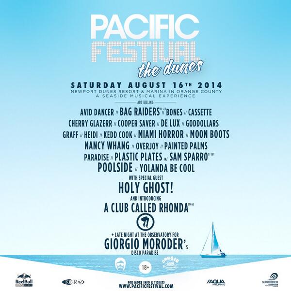 Lineup Is Announced! Grab your pre-sale tickets now at pacificfestival.com #PacificFestival