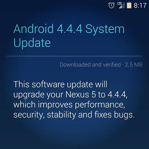 juliastechspot's tweet image. By the way I got #android444 this morning! #yay! 😸🍫 #update #awesome #google #cool #finally #happy