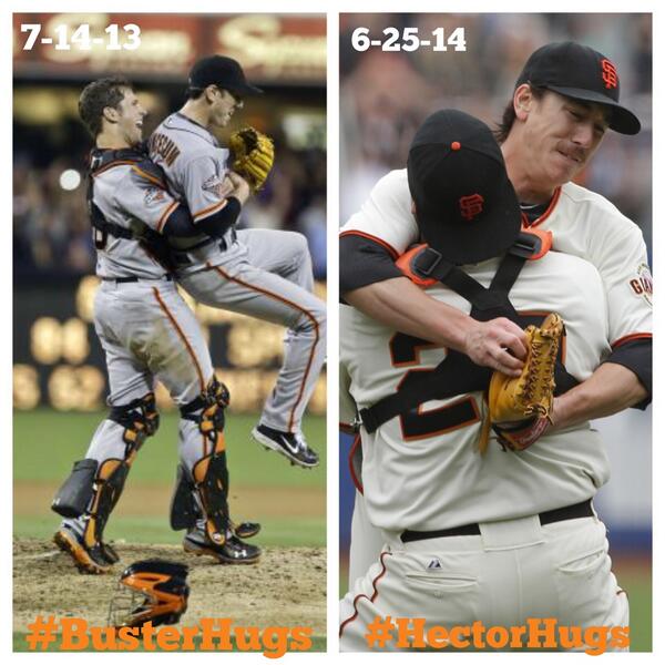 SFGiants's tweet image. Hugs for everyone...