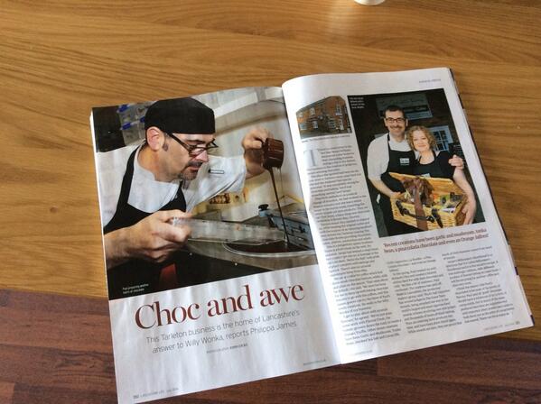ChocAmorUK's tweet photo. #northwesthour looking for a little reading then we can be found in this months @lancashirelife #chocolate #local http://t.co/3AQHdelMKr