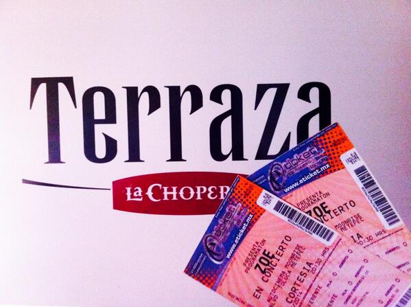 terrazachop's tweet photo. Listos los boletos para zoe! Síguenos y dale RT si quieres verlos en vivo este 4 de julio http://t.co/twRZR9kSl1