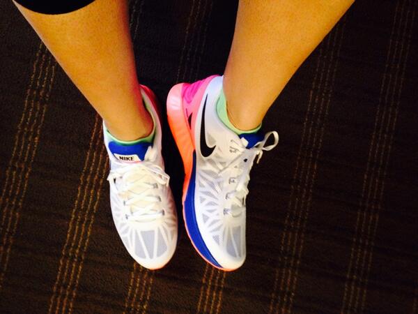 Loving the new Lunarglide 6. Thanks Nike!! #nikerunning #fleetfeetsports #tomorrownow