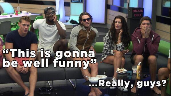 bbuk's tweet photo. Uh oh, things could be about to get awkward. Wanna cringe some more? Head here:  http://t.co/1xKJdp3Gnw #BBUK http://t.co/63v3g87tkR