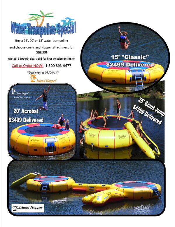 ruoutside's tweet image. Sit back &amp;amp; relax while the kids entertain &amp;amp; exhaust themselve in an #Islandhopper #bouncehouse ruoutside.com/water-toys.html