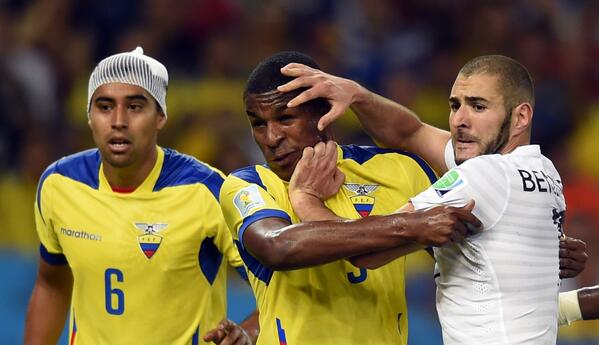 BBCSport's tweet image. FT: #ECU 0-0 #FRA. France book their place in the last 16 as Group E winners. #WorldCup bbc.in/1mfNcge