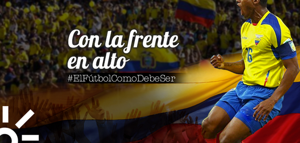 ClaroEcua's tweet photo. RT ¡Luchamos hasta el final! ¡Somos Hinchas Incondicionales de #ECU! #ElFútbolComoDebeSer http://t.co/nbl8IugJEt