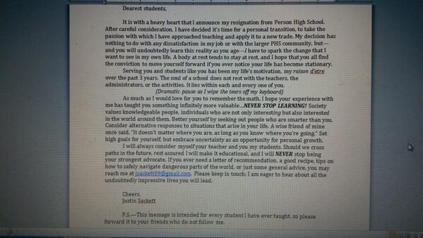 PersonCalculus's tweet image. I am leaving PHS and couldn't fit all my thoughts on Twitter. See below, and please forward:
bit.ly/1pPrG7U