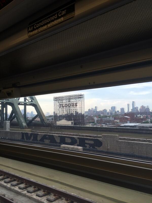 ChazCasual's tweet image. KENTILE sign being erased from the Brooklyn skyline #timeschangin
