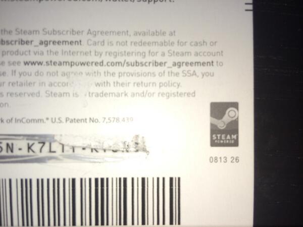 Miles Luna On Twitter 50 Steam Gift Card Scratched Too Hard In Excitement I Have Been Trying To Decipher This Code For Far Long