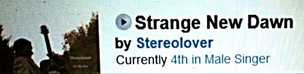 4th outta 133! Voted by fans over at ourstage.com/stereolover #stereolover #StrangeNewDawn #Ourstage