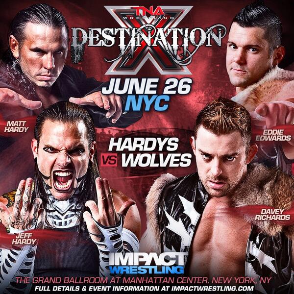 Destination X match announced: Hardys vs. Wolves for the tag titles BrBXQU0IYAAxDDe