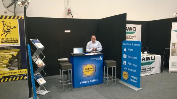OnSiteCompanion's tweet photo. We are having an awesome time at the Certified Builders Conference &amp; Expo in Hamilton NZ. #construction http://t.co/P5SyaZQ86i