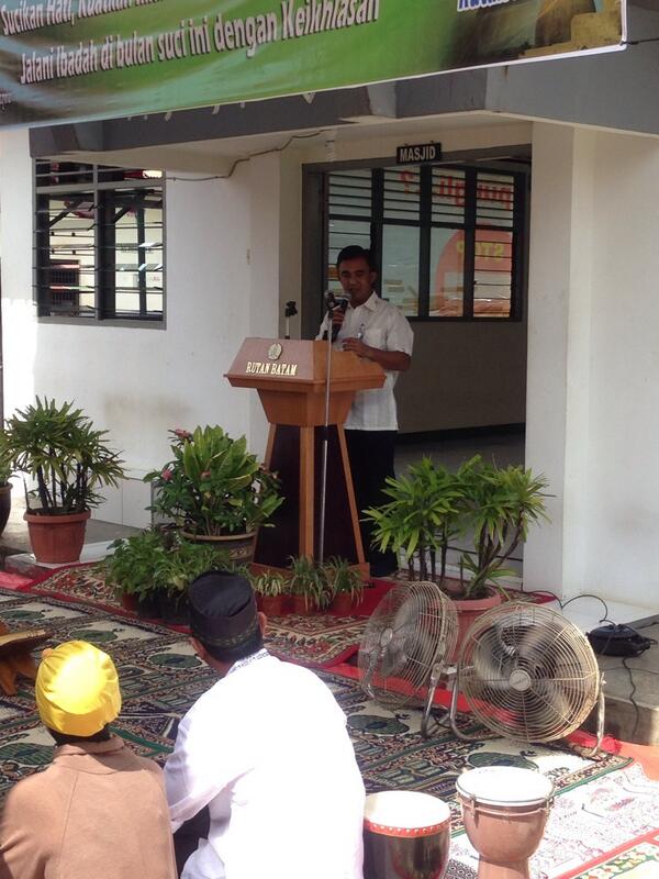 Sambutan karutan batam slm acara sambut ramadhan dan pembukaan ngabuburit cup rutan batam tahun 2014