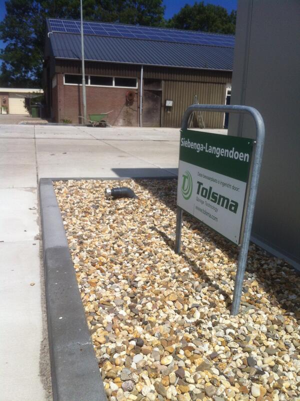 _Stelcon_'s tweet image. #van_Werven levert #Stelcon platen en goten bij Siebenga-Langendoen V.O.F. te Swifterbant.