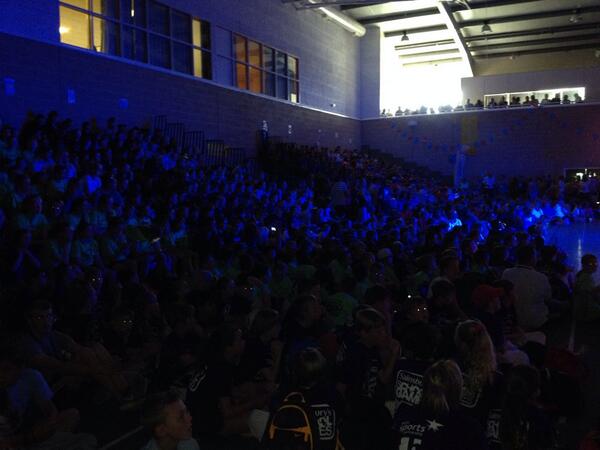 Herts school games just kicking off the opening ceremony. Lots of excited kids ready to #getactive <a href="/YourSchoolGames/">School Games</a>