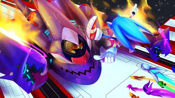 sonicth24160716's tweet image. Me vs eggman I never give up on my sweet three sisters @sam_sam254 and @CloverClover37 and @alex2357_alex