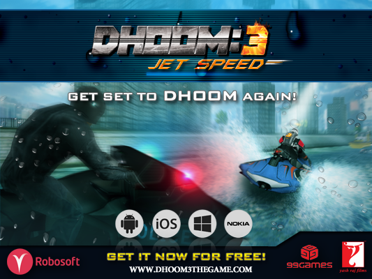 Dhoom3TheGame's tweet photo. The thrilling Aqua Jet Racing #Dhoom3JetSpeed out on mobiles/tablets! DOWNLOAD NOW: http://t.co/qJz2YDepYB Pl. RT http://t.co/gpro19lsIu
