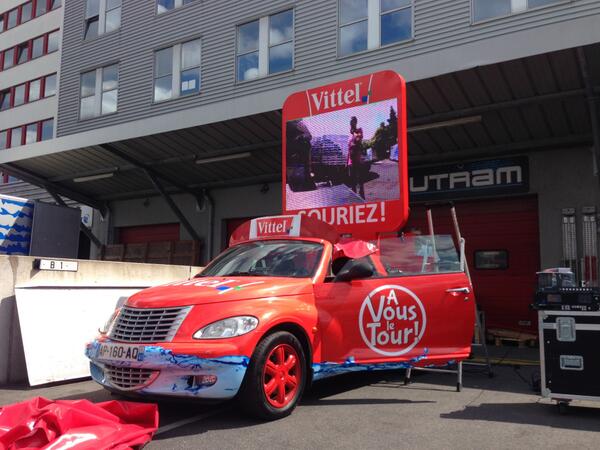 GroupeUTRAM's tweet image. Au tour de #VITTEL de se faire équiper en @EKTA_led pour le #TDF2014 :)