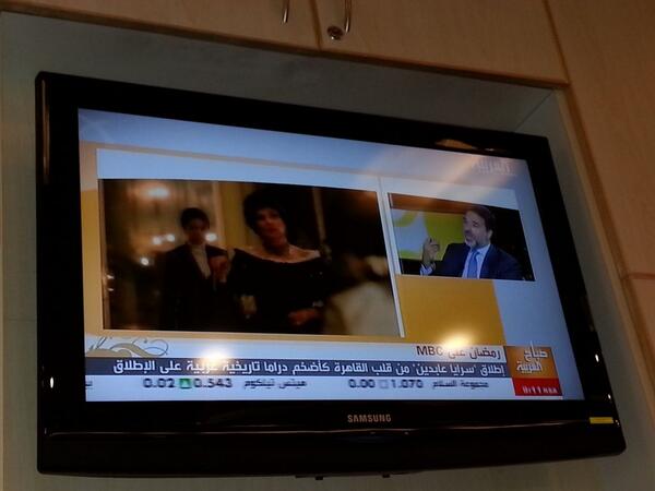 jayeflores's tweet photo. @HayekMG  on Al Arabiya morning show. http://t.co/4BEjItzJpE