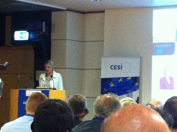 finndaa's tweet image. Listning to Urve Palo, Minister of Economic Affairs and Communications of the Republic of Estonia #CESIweb