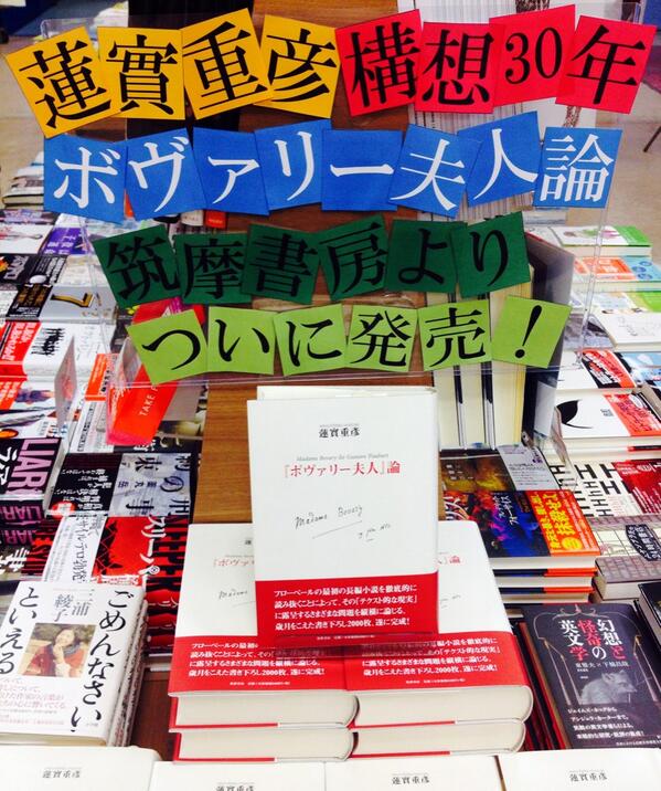 初版『ボヴァリー夫人』論 蓮實重彦 ボヴァリー夫人』論(蓮實重彦 著) / 古本、中古本、古書籍の通販は