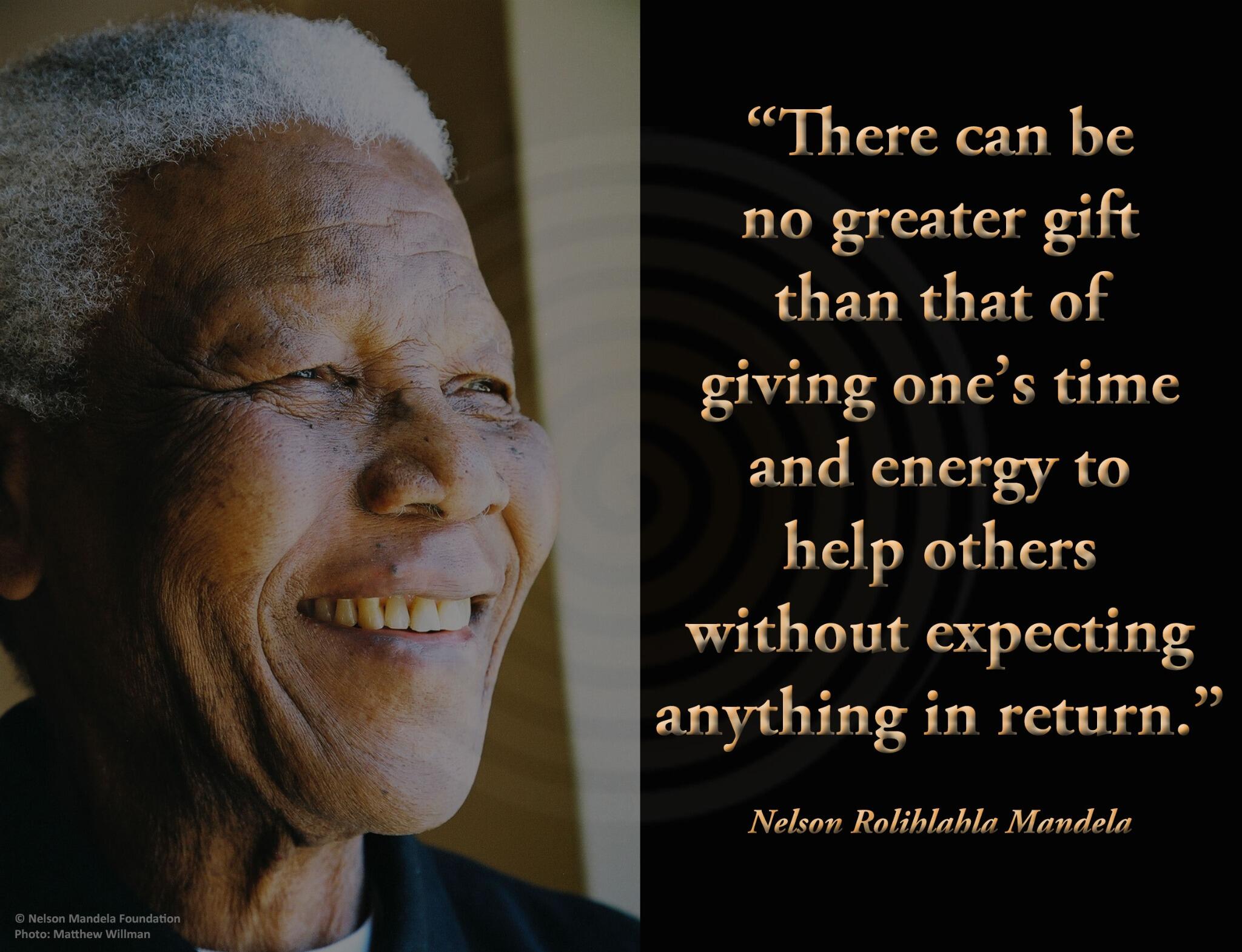 Image result for mandela quote on giving