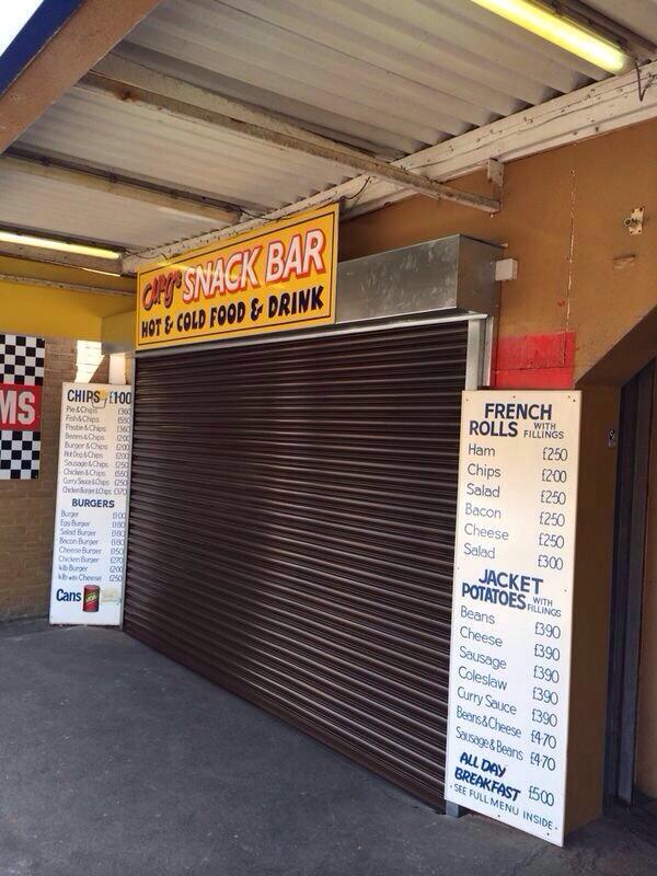 DoorMaintenance's tweet image. Mr G&apos;s @ Laysdown Sheerness new #securityshutter installed great job by the lads #happycafeowner