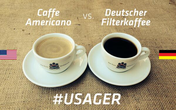 USA vs. GER, Klinsmann vs. Jogi oder Caffe Americano vs. Deutscher Filterkaffee!
#USAGER