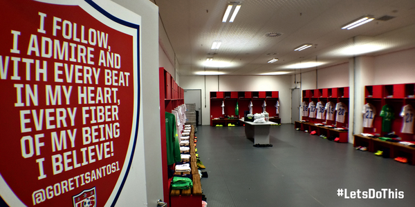 U.S. Soccer Men's National Team (@usmnt) on Twitter photo From the #USMNT locker room in #Recife. Thanks for message <a href="/GoretiSantos1/">Goreti Santos</a>. Kickoff 2 hrs away. #LetsDoThis #USA From the #USMNT locker room in #Recife. Thanks for message <a href="/GoretiSantos1/">Goreti Santos</a>. Kickoff 2 hrs away. #LetsDoThis #USA