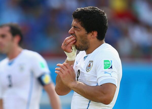SkySportsPL's tweet photo. Luis Suarez banned for nine international matches &amp; four months from football activity. http://t.co/2izyb8F4XX #WCT http://t.co/zytYe7v9qk