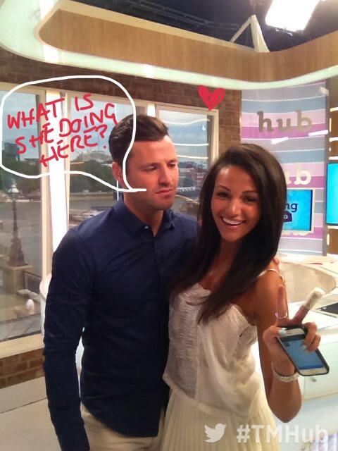 thismorning's tweet image. We've got a surprise guest in the #TMHub today! @Markwright_ @michkeegan