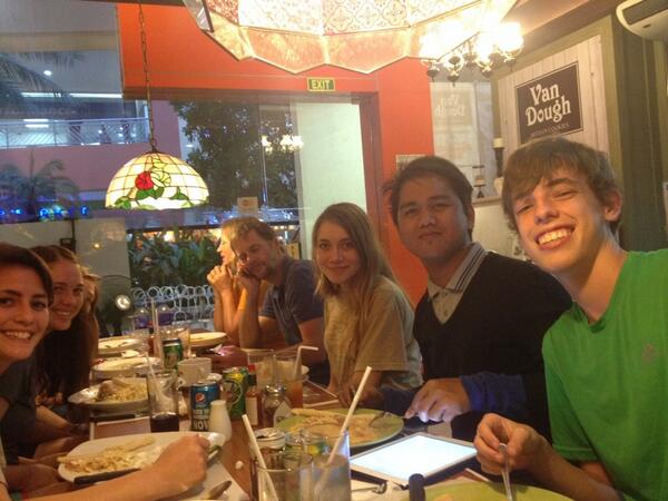 Project_WorldPS's tweet photo. Our last meal in the Philippines. Heading to the airport soon! http://t.co/OsiGgZqKzd