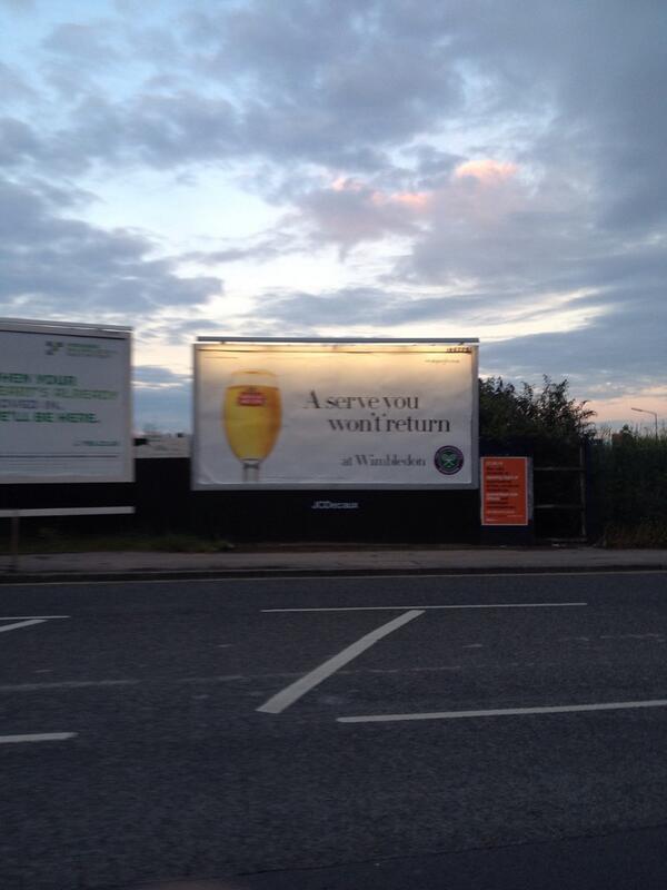 avinash32chef's tweet photo. Stella guarantees a non returnable serve only at Wimbledon http://t.co/Aozv6FqYJS