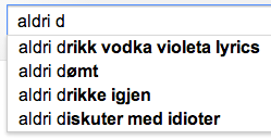 googlepoesien's tweet photo. Aldri drikk vodka violeta
Aldri drømt
Aldri drikke igjen
Aldri diskuter med idioter
- http://t.co/XH28Vx3Slq