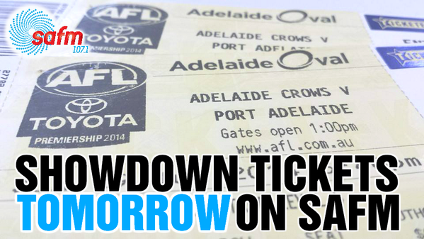 safm_adelaide's tweet photo. Did you hear? WE HAVE #SHOWDOWN TICKETS!
Listen from 6am tomorrow with Michael, Hayley and Burgo! #SAFMMHB http://t.co/IwmNcCrjSp
