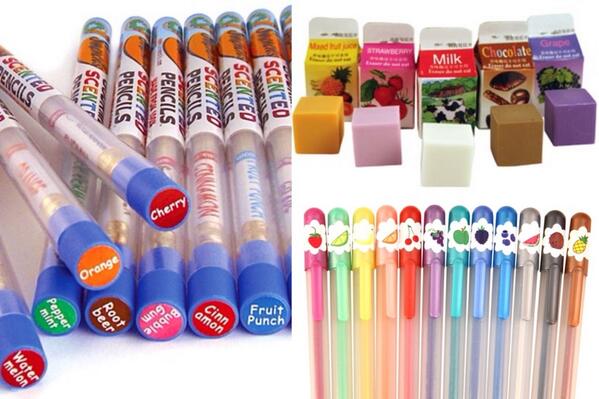 YeahRemember's tweet image. Remember the time when all stationery was scented