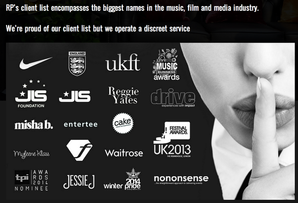 riderprovider's tweet photo. Fancy a cheeky peek at our client list? It’s A List. Everything A List. http://t.co/Khlax9fYZ7