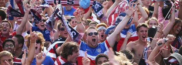 NBCNews's tweet photo. #USA vs #GER is one big watch party, inside or out http://t.co/IXXcp612BJ #WorldCup http://t.co/MKtCjktAMp