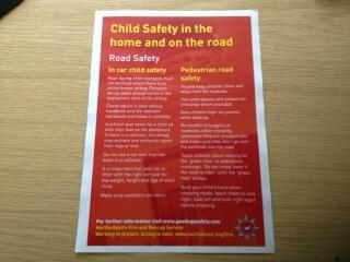 #ChildSafetyWeek Watch designed Leaflet for our Event tomorrow. Thanks to Herts graphics. #teamwork