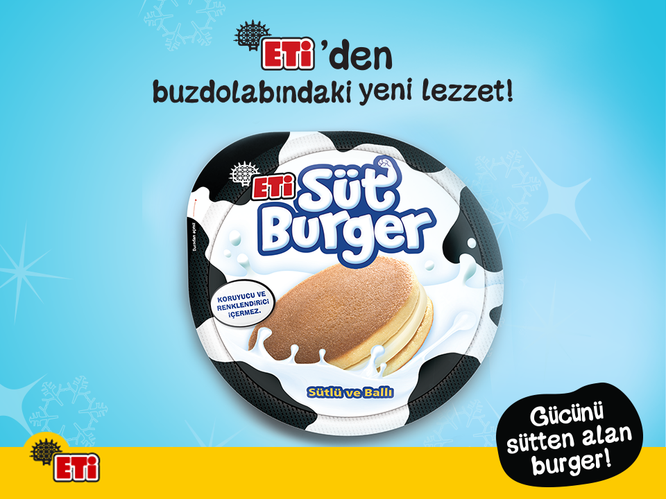 Eti on Twitter &quot;ETİ Süt Burger, gücünü sütten alan Burger! ) http//t