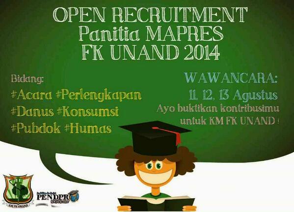 OPEN RECRUITMEN PANITIA PEMILIHAN MAHASISWA BERPRESTASI FK UNAND 2014 @HIMAPSI_UNAND
