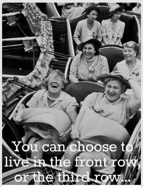 Yo, en el #frontrow. ¿Y tu?