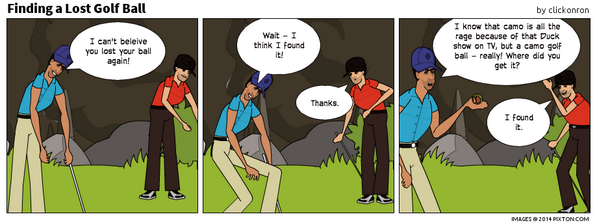drronstrand's tweet photo. #golf #cartoon #RBCAmes #CJAYAmes Making the challenge of finding a lost golf ball even more difficult. http://t.co/yidqUTXTvC