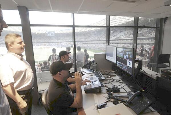 HAT_DesignWorks's tweet photo. Go #TeamUSA ! You've got this!Showing our support at the #WorldCup stadiums and Security Offices. #monitormounts http://t.co/6Y3fXkiTQg